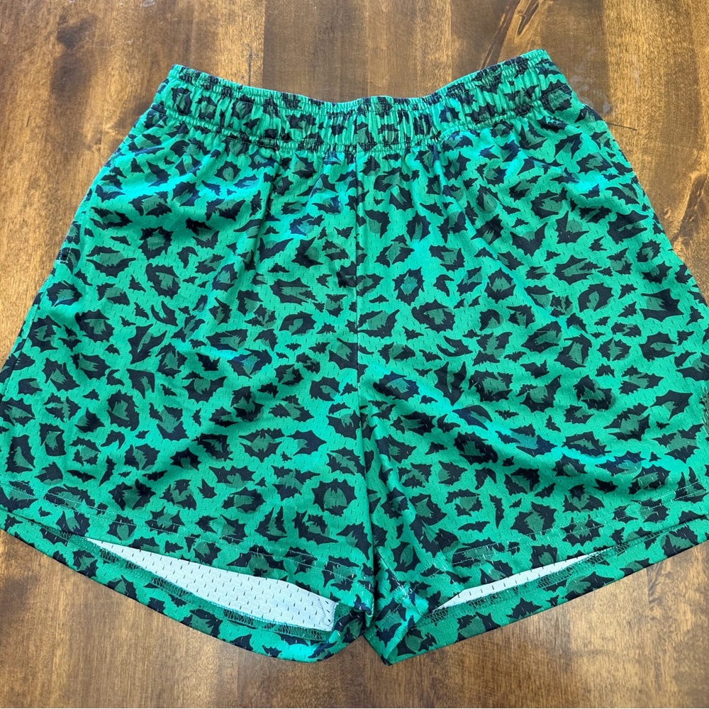Castle Life Co Green Bat Print Mesh Shorts Small Sold Out Online Disney